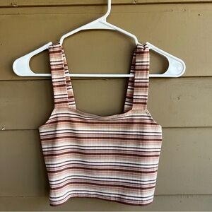 American Eagle Stripe Crop Top - Size XS